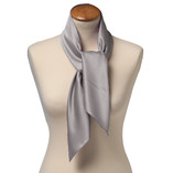 Polyester shawl grijs - vierkant - Thumbnail 2