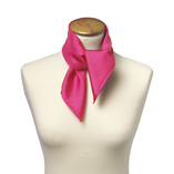 Hardroze zijden sjaaltje - Vierkant - Thumbnail 2