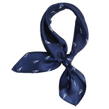 Donkerblauw zijden sjaaltje - Vrijheid - Thumbnail 2