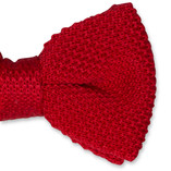 Gebreide vlinderstrik rood - Thumbnail 2