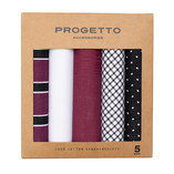 Zakdoeken heren - Rood - Zwart - Thumbnail 1