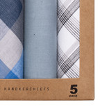 Zakdoeken heren - blauw - Thumbnail 2