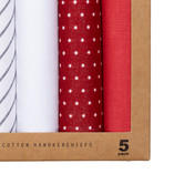 Zakdoeken heren - Donkerblauw Wit - Thumbnail 2