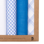 Zakdoeken heren - Hardblauw dessin - Thumbnail 2