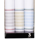 Zakdoeken heren - Strepen Wit - Thumbnail 2