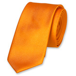 Smalle oranje stropdas - Thumbnail 1