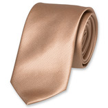 Polyester beige stropdas - Thumbnail 1