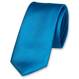 Smalle hardblauwe stropdas - Thumbnail 1