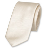 Smalle roomwitte stropdas - Thumbnail 1