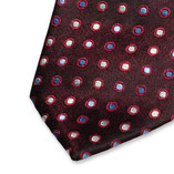 Stropdas met rood/blauw stippendessin - Thumbnail 2
