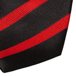 Satijn stropdas zwart/rood - Thumbnail 2