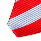 Breed gestreepte stropdas rood/blauw - Thumbnail 2
