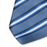 Blauwe gestreepte stropdas - Thumbnail 2