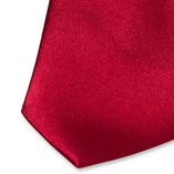 Satijn donkerrode stropdas - Thumbnail 2