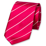 Satijn fuchsia stropdas - Thumbnail 1