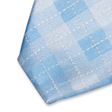 Ruiten stropdas lichtblauw - Thumbnail 2