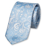 Blauwe paisley stropdas - Thumbnail 1