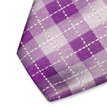 Ruiten stropdas paars - Thumbnail 2