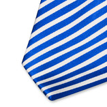 Stropdas koningsblauw/ wit - Thumbnail 2