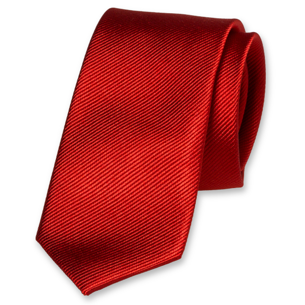 coupon Tien jaar rijkdom Smalle rode stropdas