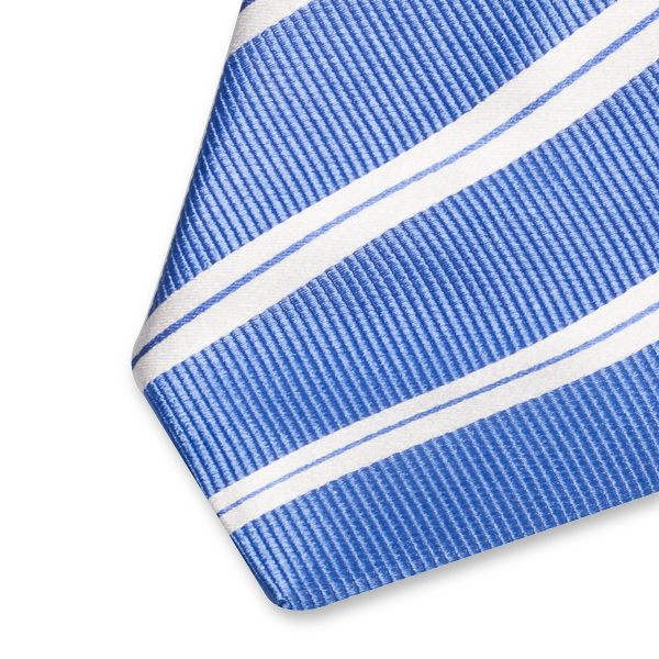 Blauwe strepenstropdas (2)