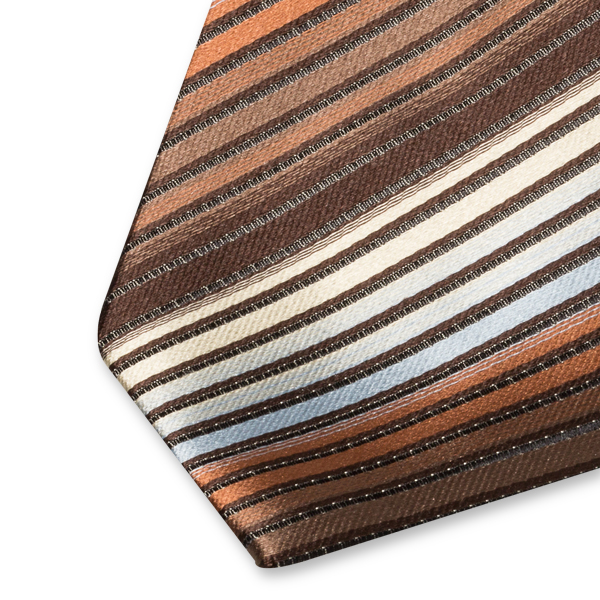 Stropdas multicolour bruin (2)