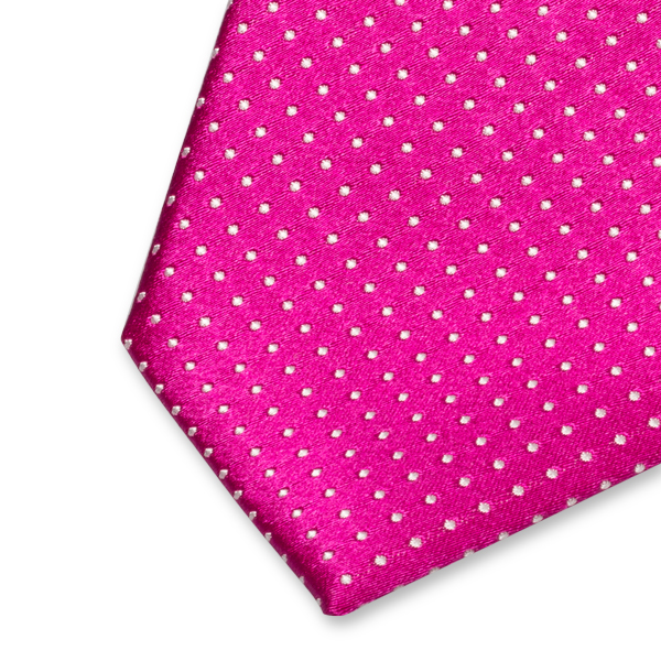 Fuchsia stippen stropdas (2)