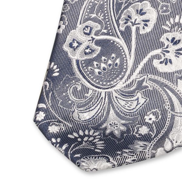 Grijze paisley stropdas (2)