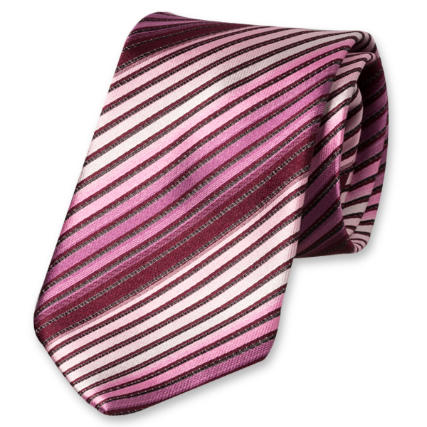 Stropdas multicolour roze (1)